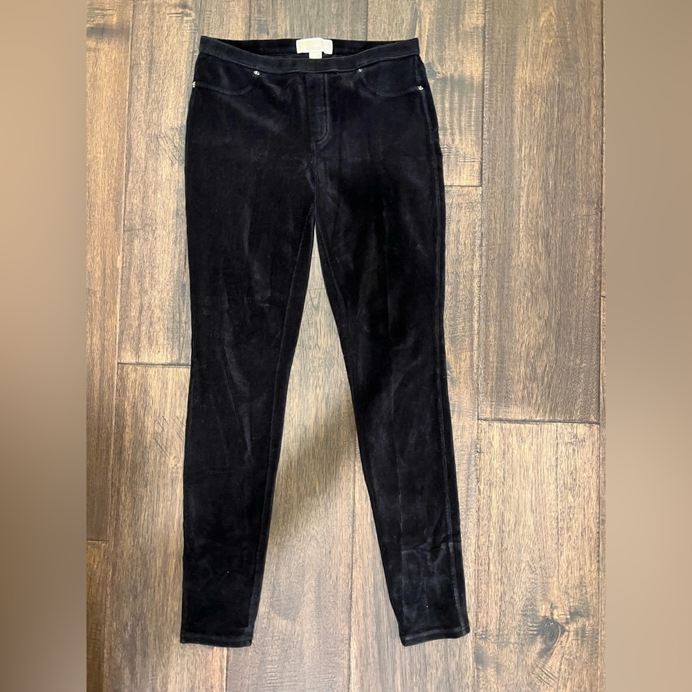 Black Michael Kors Stretchy Corduroy Pants